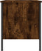 vidaXL - Nachtkastje - 40x42x50 - cm - bewerkt - hout - gerookt - eikenkleurig
