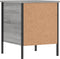 vidaXL - Nachtkastje - 40x42x50 - cm - bewerkt - hout - grijs - sonoma - eikenkleurig