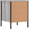 vidaXL - Nachtkastje - 40x42x50 - cm - bewerkt - hout - grijs - sonoma - eikenkleurig