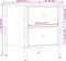 vidaXL - Nachtkastje - 40x42x50 - cm - bewerkt - hout - zwart