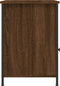 vidaXL - Nachtkastje - 40x42x60 - cm - bewerkt - hout - bruin - eikenkleur