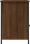 vidaXL - Nachtkastje - 40x42x60 - cm - bewerkt - hout - bruin - eikenkleur