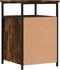 vidaXL - Nachtkastje - 40x42x60 - cm - bewerkt - hout - gerookt - eikenkleurig