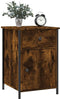 vidaXL - Nachtkastje - 40x42x60 - cm - bewerkt - hout - gerookt - eikenkleurig