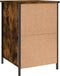 vidaXL - Nachtkastje - 40x42x60 - cm - bewerkt - hout - gerookt - eikenkleurig