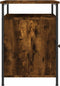 vidaXL - Nachtkastje - 40x42x60 - cm - bewerkt - hout - gerookt - eikenkleurig