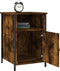 vidaXL - Nachtkastje - 40x42x60 - cm - bewerkt - hout - gerookt - eikenkleurig