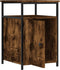 vidaXL - Nachtkastje - 40x42x60 - cm - bewerkt - hout - gerookt - eikenkleurig