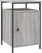 vidaXL - Nachtkastje - 40x42x60 - cm - bewerkt - hout - grijs - sonoma - eikenkleurig