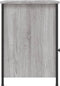 vidaXL - Nachtkastje - 40x42x60 - cm - bewerkt - hout - grijs - sonoma - eikenkleurig