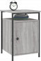 vidaXL - Nachtkastje - 40x42x60 - cm - bewerkt - hout - grijs - sonoma - eikenkleurig