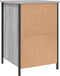 vidaXL - Nachtkastje - 40x42x60 - cm - bewerkt - hout - grijs - sonoma - eikenkleurig