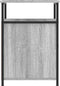 vidaXL - Nachtkastje - 40x42x60 - cm - bewerkt - hout - grijs - sonoma - eikenkleurig