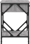 vidaXL - Nachtkastje - 40x42x60 - cm - bewerkt - hout - grijs - sonoma - eikenkleurig