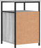 vidaXL - Nachtkastje - 40x42x60 - cm - bewerkt - hout - grijs - sonoma - eikenkleurig