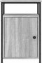 vidaXL - Nachtkastje - 40x42x60 - cm - bewerkt - hout - grijs - sonoma - eikenkleurig