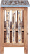 vidaXL - Nachtkastje - 41x30x50 - cm - massief - mahoniehout