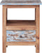 vidaXL - Nachtkastje - 41x30x50 - cm - massief - mahoniehout