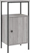 vidaXL - Nachtkastje - 41x31x80 - cm - bewerkt - hout - grijs - sonoma