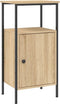 vidaXL - Nachtkastje - 41x31x80 - cm - bewerkt - hout - sonoma - eikenkleurig