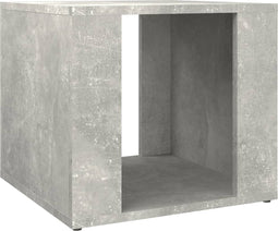 vidaXL - Nachtkastje - 41x40x36 - cm - bewerkt - hout - betongrijs