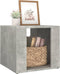 vidaXL - Nachtkastje - 41x40x36 - cm - bewerkt - hout - betongrijs