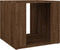 vidaXL - Nachtkastje - 41x40x36 - cm - bewerkt - hout - bruin - eikenkleur