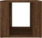vidaXL - Nachtkastje - 41x40x36 - cm - bewerkt - hout - bruin - eikenkleur