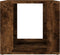 vidaXL - Nachtkastje - 41x40x36 - cm - bewerkt - hout - gerookt - eikenkleurig