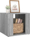 vidaXL - Nachtkastje - 41x40x36 - cm - bewerkt - hout - grijs - sonoma - eikenkleur