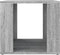 vidaXL - Nachtkastje - 41x40x36 - cm - bewerkt - hout - grijs - sonoma - eikenkleur