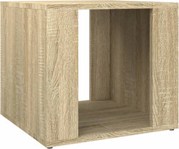 vidaXL - Nachtkastje - 41x40x36 - cm - bewerkt - hout - sonoma - eikenkleurig