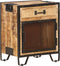 vidaXL - Nachtkastje - 43x30x51 - cm - massief - ruw - mangohout