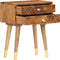 vidaXL - Nachtkastje - 43x30x58 - cm - massief - mangohout