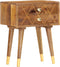 vidaXL - Nachtkastje - 43x30x58 - cm - massief - mangohout