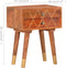 vidaXL - Nachtkastje - 43x30x58 - cm - massief - mangohout