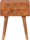 vidaXL - Nachtkastje - 43x30x58 - cm - massief - mangohout