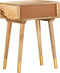 vidaXL - Nachtkastje - 43x30x58 - cm - massief - mangohout