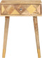 vidaXL - Nachtkastje - 43x30x58 - cm - massief - mangohout