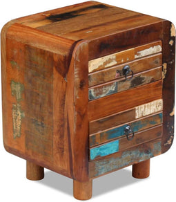 vidaXL - Nachtkastje - 43x33x51 - cm - massief - gerecycled - hout