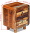 vidaXL - Nachtkastje - 43x33x51 - cm - massief - gerecycled - hout