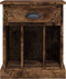 vidaXL - Nachtkastje - 43x36x50 - cm - gerookt - eikenkleurig
