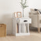 vidaXL - Nachtkastje - 43x36x50 - cm - hoogglans - wit
