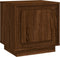 vidaXL - Nachtkastje - 44x35x45 - cm - bewerkt - hout - bruin - eikenkleur