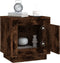 vidaXL - Nachtkastje - 44x35x45 - cm - bewerkt - hout - gerookt - eikenkleurig