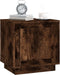 vidaXL - Nachtkastje - 44x35x45 - cm - bewerkt - hout - gerookt - eikenkleurig