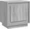 vidaXL - Nachtkastje - 44x35x45 - cm - bewerkt - hout - grijs - sonoma - eikenkleurig