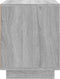 vidaXL - Nachtkastje - 44x35x45 - cm - bewerkt - hout - grijs - sonoma - eikenkleurig