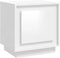 vidaXL - Nachtkastje - 44x35x45 - cm - bewerkt - hout - hoogglans - wit