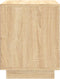 vidaXL - Nachtkastje - 44x35x45 - cm - bewerkt - hout - sonoma - eikenkleurig